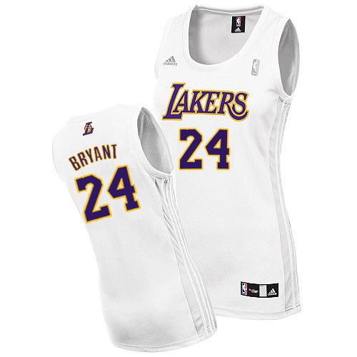 Womens Adidas Los Angeles Lakers 24 Kobe Bryant Swingman White ...
